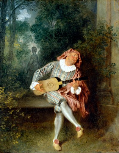 Mezzetin von Jean-Antoine Watteau