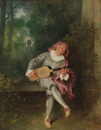 Mezzetina, c.1718-20 (óleo sobre tela) de Jean Antoine Watteau