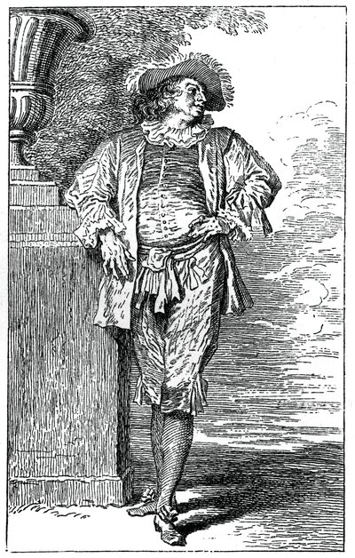 Traje Camponês, 1885 de Jean Antoine Watteau