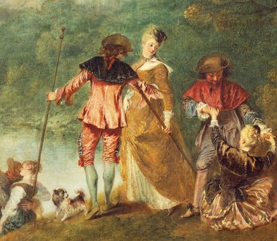 Peregrinação à Ilha de Citerea, conhecida como Embarque de Citerea (Cythere) de Jean Antoine Watteau