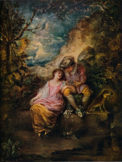 Pastorale Szene, ca. 1710 von Jean Antoine Watteau