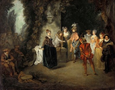 A comédia francesa, depois de 1716 de Jean Antoine Watteau