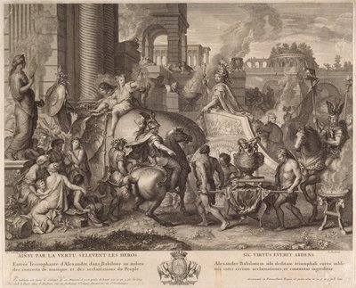 Alexander entrando na Babilônia de Jean Audran