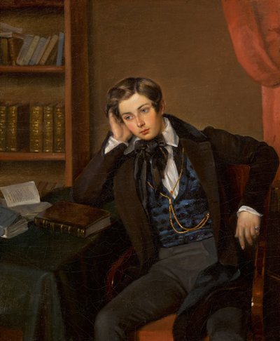 Retrato de Vladimir Nikolaevich Karamzin 1819-1878, 1935. de Jean Auguste Bard