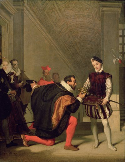 Dom Pedro de Toledo (1484-1553) Beijando a Espada de Henrique IV (1553-1610) 1819 de Jean Auguste Dominique Ingres
