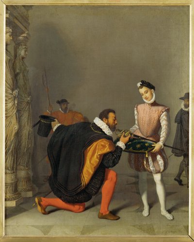 Dom Pedro de Toledo beija a espada do rei francês Henrique IV (pintura sobre tela) de Jean Auguste Dominique Ingres