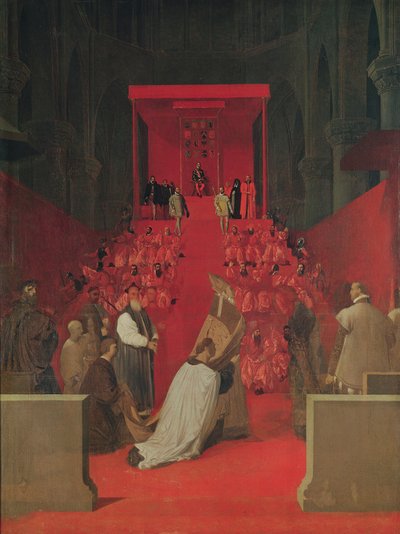 Fernando Alvarez de Toledo (1508-82) 3 ° Duque de Alba na Catedral de St. Gudule, 1815 de Jean Auguste Dominique Ingres