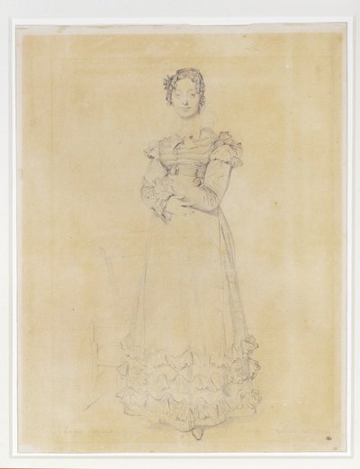 Françoise Leblanc, esposa de Jacques-Louis, secretária de Elisa ... de Jean Auguste Dominique Ingres