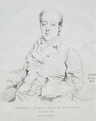Frederic 5o Conde de Guilford, 1815. de Jean Auguste Dominique Ingres