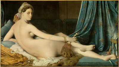 Pintura Grande Odalisque de Jean Auguste Dominique Ingres (1780-1867) 1814 Dim. 0,91 x 1,62 m - Grande Odalisque. Pintura de Dominique Ingres (1780-1867) de Jean Auguste Dominique Ingres