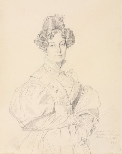 Madame Désiré Raoul-Rochette, 1830. de Jean Auguste Dominique Ingres