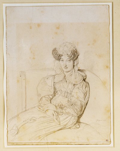 Marie Marcotte de Sainte Marie, cunhada de Marcotte ... de Jean Auguste Dominique Ingres