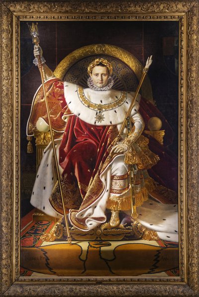 Napoleão I no trono imperial, 1806 de Jean Auguste Dominique Ingres