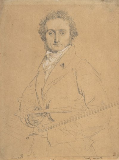Niccolò Paganini 1784-1840, ca. 1830. de Jean Auguste Dominique Ingres