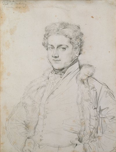 paisagem de Jean Auguste Dominique Ingres