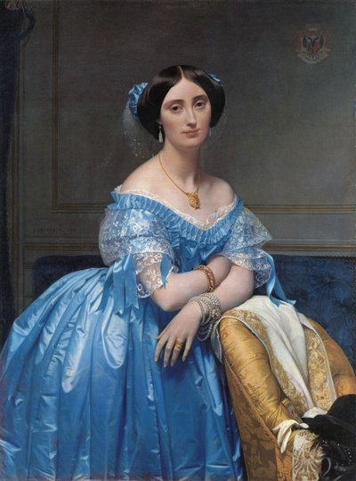 Retrato da Princesa Albert de Broglie de Jean Auguste Dominique Ingres