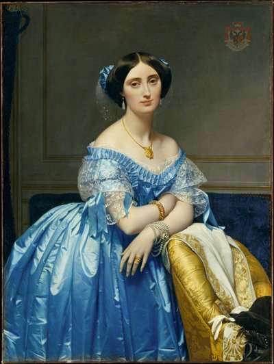 Retrato da Princesa Albert de Broglie de Jean Auguste Dominique Ingres