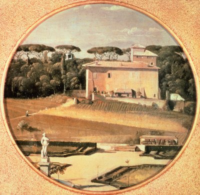 O cassino de Raphael visto da Villa Borghese em Roma de Jean Auguste Dominique Ingres