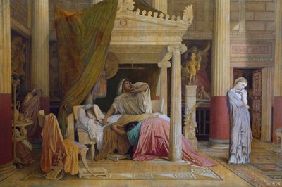 Stratonice ou doença de Antiochus por Jean Auguste Dominique Ingres (1780-1867) de Jean Auguste Dominique Ingres