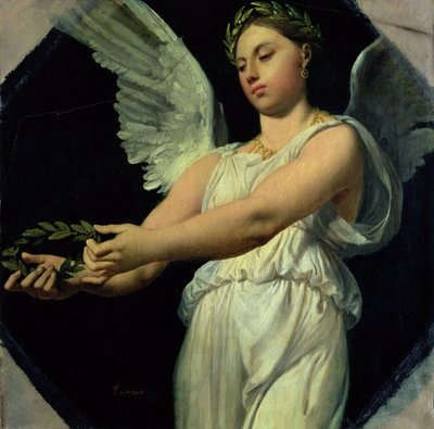 Estudo da vitória pela apoteose de Homero, 1826-27 de Jean Auguste Dominique Ingres