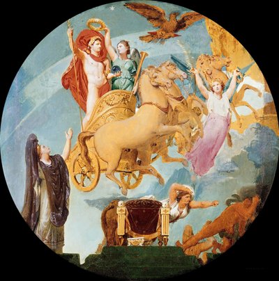 A apoteose de Napoleão I, 1853. de Jean Auguste Dominique Ingres