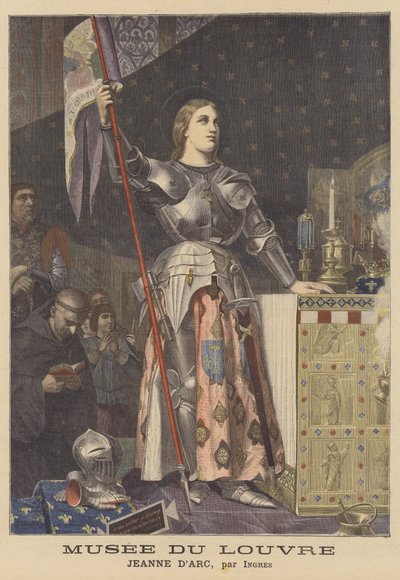 Joana d&39;Arc na coroação de Carlos VII de Jean Auguste Dominique (after) Ingres