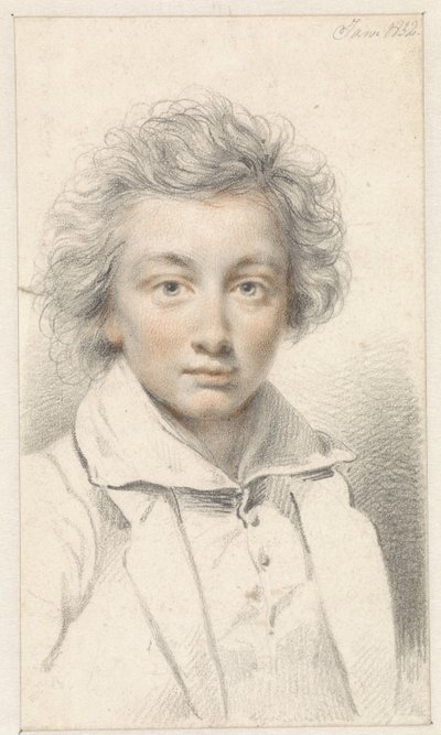Retrato de um jovem de Jean Augustin Daiwaille