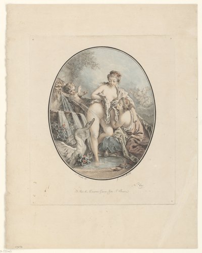 Leda e o cisne de Jean Augustin Léveillé
