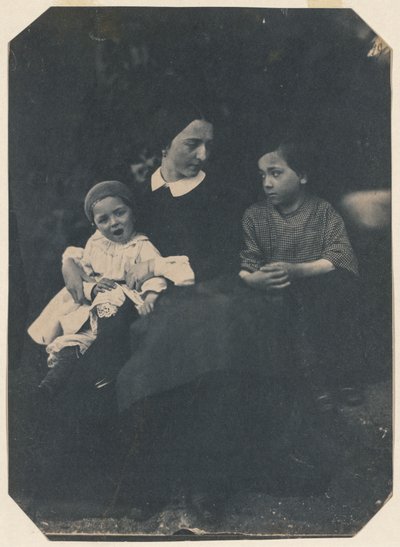 Mãe com dois filhos, c. 1855. de Jean Baptist Frénet
