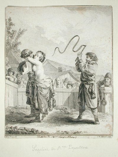 Suplemento de Madame Lapoutkine, gravada por Jean Baptiste Tilliard (gravura) de Jean Baptiste (after) Le Prince
