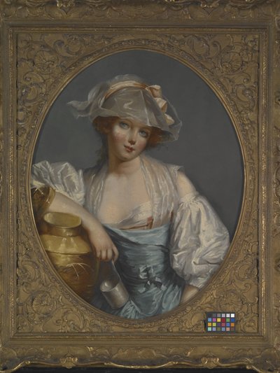 Uma jovem criada (óleo sobre tela) de Jean Baptiste (school of) Greuze