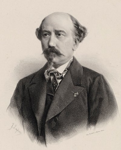 Retrato do Compositor Aimé Maillart 1817-1871. de Jean Baptiste Adolphe Lafosse