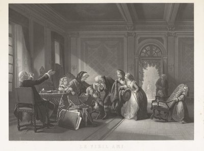 O Velho Amigo (título no objeto) de Jean Baptiste Alfred Cornilliet