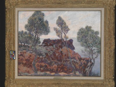 Agay - As Rochas Vermelhas (óleo sobre tela) de Jean Baptiste Armand Guillaumin