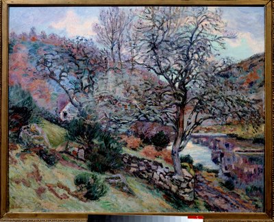Crozan, a Rocha do Eco Pintura de Jean Baptiste Armand (1841-1927) Século XIX Bayonne Musee Bonnat de Jean Baptiste Armand Guillaumin