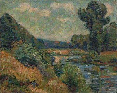 As margens do Marne em Charenton, c.1895 (óleo sobre tecido) de Jean Baptiste Armand Guillaumin