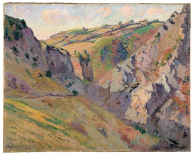 As Cavernas de Prunal perto de Pontgibaud (óleo sobre tela) de Jean Baptiste Armand Guillaumin
