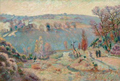 Vale do Sédelle em Pont Charraud: Geada Branca, c.1903-11 (óleo sobre tecido) de Jean Baptiste Armand Guillaumin