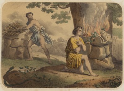 Caim e Abel de Jean-Baptiste Auguste Leloir
