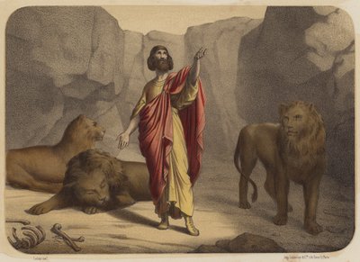 Daniel no poço dos leões de Jean-Baptiste Auguste Leloir