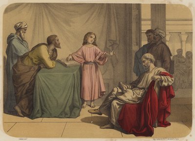 Jesus entre os doutores de Jean-Baptiste Auguste Leloir