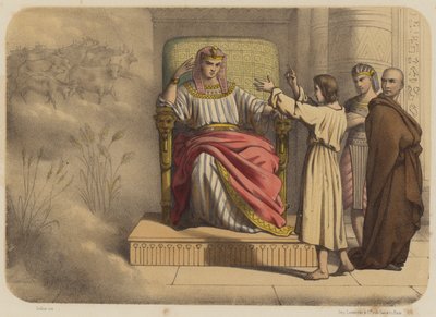 José antes do faraó de Jean-Baptiste Auguste Leloir