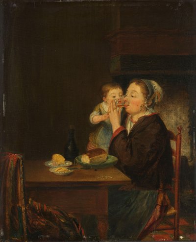 Uma mãe e seu filho, 1794 de Jean Baptiste Bernard Coclers