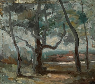 A Grande Árvore (Estudo) de Jean-Baptiste-Camille Corot