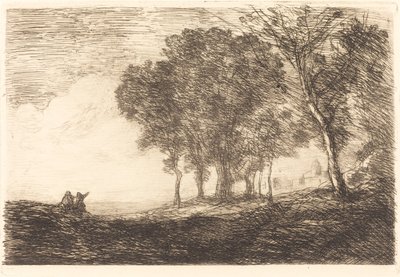 Paisagem italiana de Jean Baptiste Camille Corot
