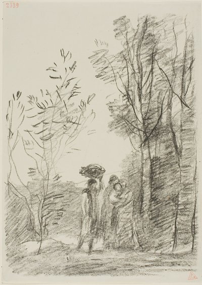 Encontro na Floresta de Jean-Baptiste-Camille Corot