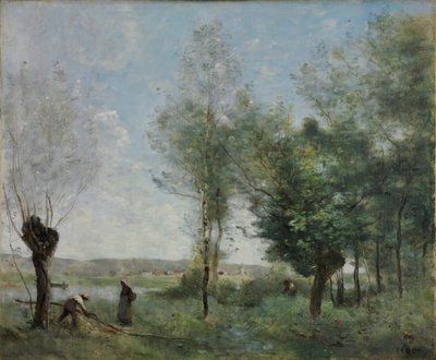 Memória de Coubron - Peinture de Jean Baptiste Camille Corot (1796-1875) - 1872 - Óleo sobre tela - 46x55,3 - Szepmuveszeti Muzeum, Budapeste, Hungria de Jean-Baptiste-Camille Corot