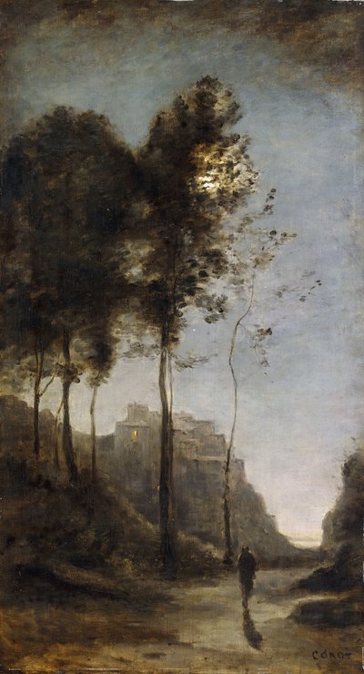 Luar à beira do Golfo, c.1855-60 de Jean Baptiste Camille Corot