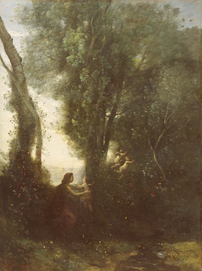 Manhã, 1865 de Jean Baptiste Camille Corot