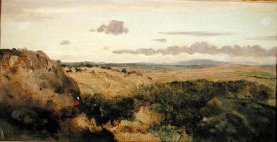 Mountain Landscape, c.1855-60 (óleo sobre tela) de Jean Baptiste Camille Corot